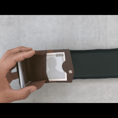 【Experience ver.2】小さい財布 カードサイズ 極小ミニ財布 お札を折らずに入る 本革コンパクトウォレット