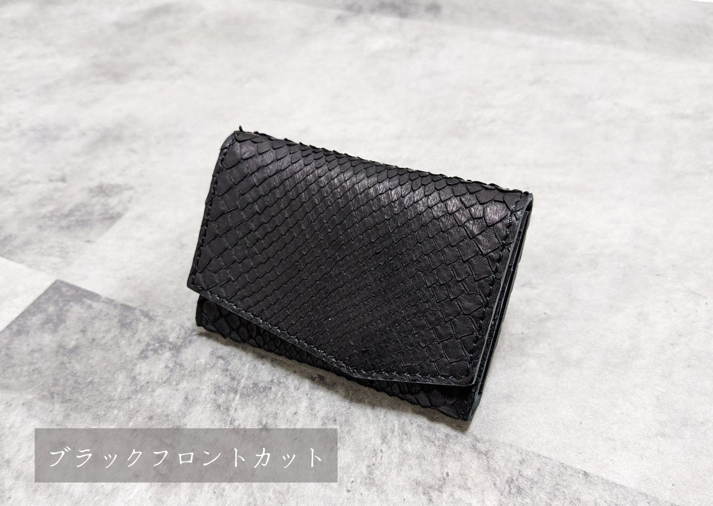 【Ex-Python】小さい財布 カードサイズ 極小ミニ財布 お札を折らずに入る 本革コンパクトウォレット