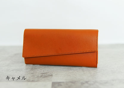 最小クラスの本革長財布 soallet｜お札を折らずに収納・超スリム大容量ミニ財布｜日本製ヌメ革財布