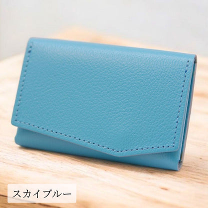 【Ex-Tone】小さい財布 カードサイズ 極小ミニ財布 お札を折らずに入る 本革コンパクトウォレット