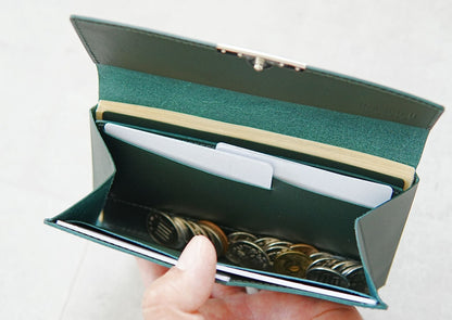 最小クラスの本革長財布 soallet｜お札を折らずに収納・超スリム大容量ミニ財布｜日本製ヌメ革財布