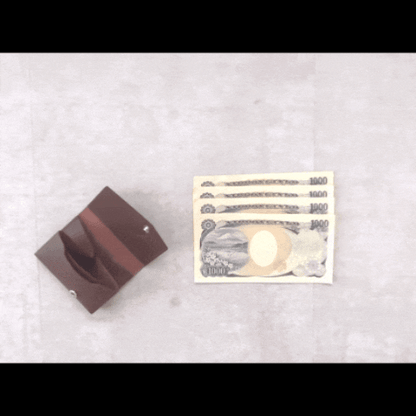 【Ex-Python】小さい財布 カードサイズ 極小ミニ財布 お札を折らずに入る 本革コンパクトウォレット