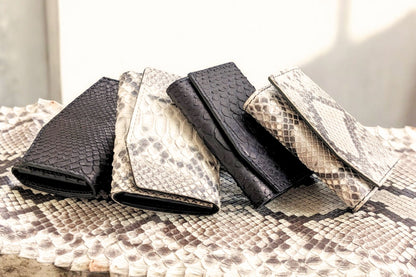 【Ex-Python】小さい財布 カードサイズ 極小ミニ財布 お札を折らずに入る 本革コンパクトウォレット