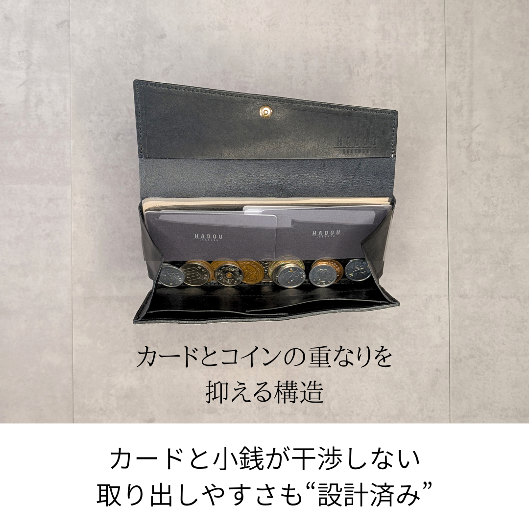 幸運を携帯する、手のひらサイズのダイヤモンドパイソン本革長財布"soallet-Python"